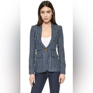 Smythe Linen Patch Pocket Blazer